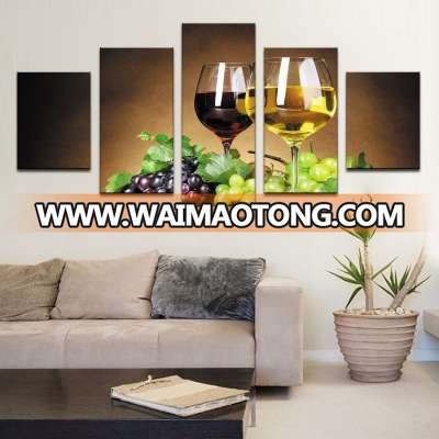 Modern Still Life Red Wine Bottle Cup Canvas Wall Art Decor Canvas Printing Painting